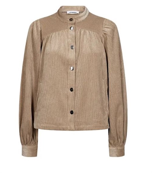 Co'Couture DaisyCC Fløjlsskjorte, Valnød